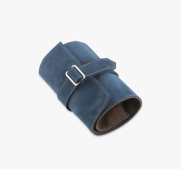 RO623 BL MA rotolo porta orologi alcantara 3